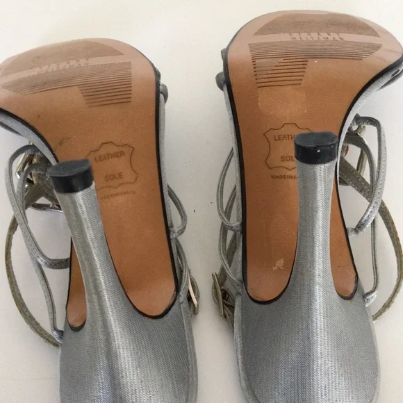 STUART WEITZMAN CRYSTAL FLOWER SANDALS SIZE 6 - Picture 8 of 16